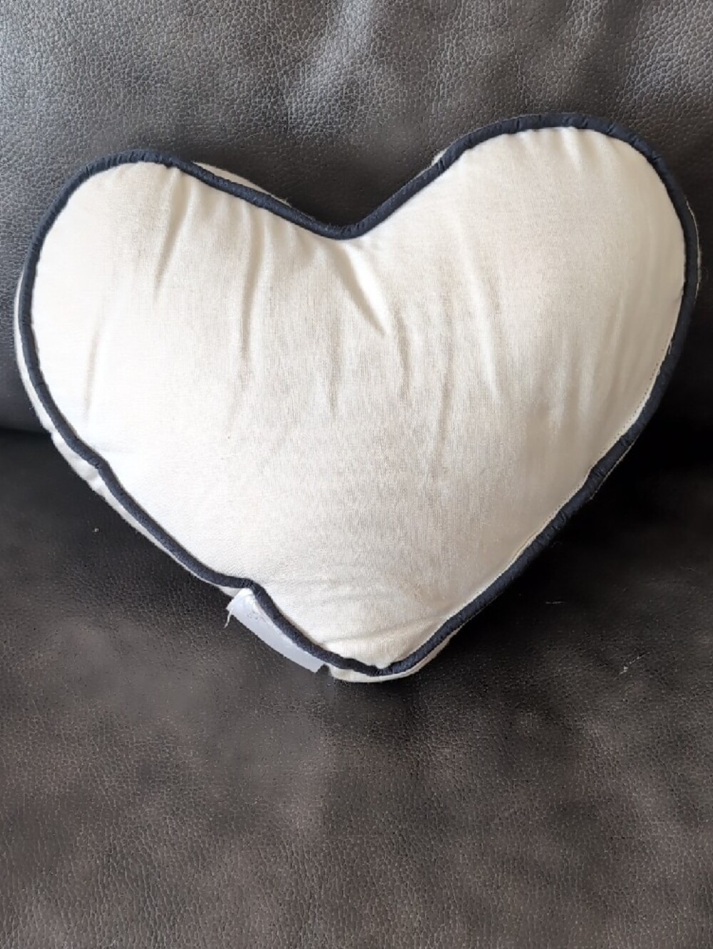 Heart Polka Dot Accent Pillow - Black & White - Picture 2 of 4